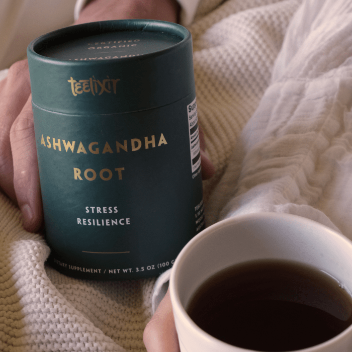 teelixir organic ashwagandha root 250g