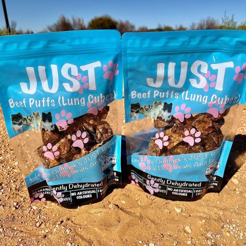 1x Just Beef Puffs (lung cubes) Pet Food 1x Just Beef Puffs (lung cubes) Pet Food