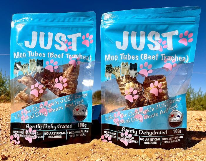 1x Just Moo Tubes ( Beef Trachea ) Pet Food