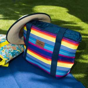 6l food safe insulated jumbo cooler tote rainbow