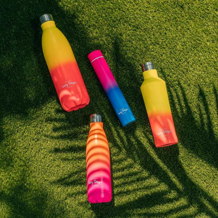 lazy dayz jumbo drink bottle 1l orange pink ombre lazy dayz jumbo drink bottle 1l orange pink ombre