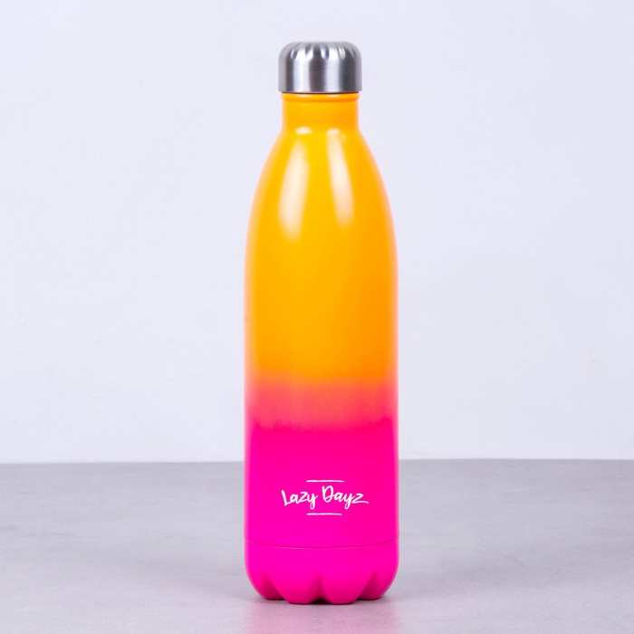 lazy dayz jumbo drink bottle 1l orange pink ombre lazy dayz jumbo drink bottle 1l orange pink ombre