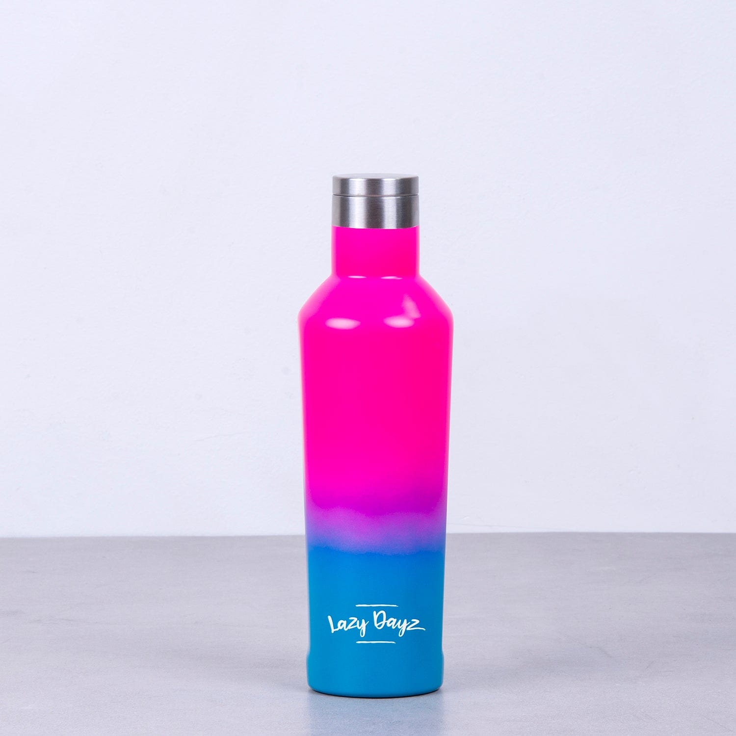 lazy dayz spartan drink bottle 480ml pink blue ombre