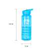 lazy dayz sports bottle 750ml blue