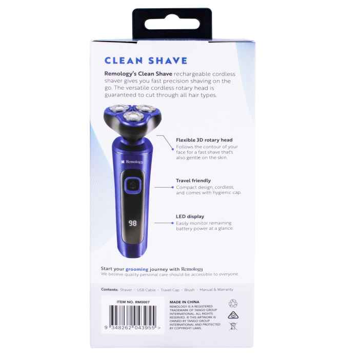 remology clean shave rechargeable cordless shaver remology clean shave rechargeable cordless shaver