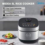 midea 5l rice cooker non stick multi functionality 24 hour auto keep warm