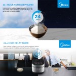midea 5l rice cooker non stick multi functionality 24 hour auto keep warm
