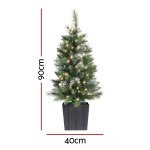 jingle jollys christmas tree 90cm potted xmas tree party decorations