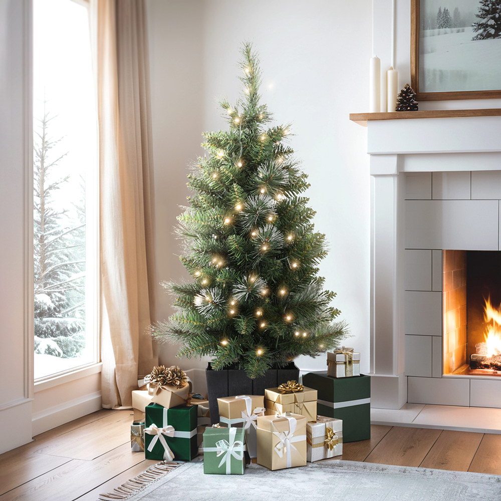 jingle jollys christmas tree 90cm potted xmas tree party decorations