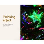 jingle jollys 1.2m christmas tree optic fibre led xmas tree multi colour