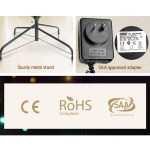 jingle jollys 1.2m christmas tree optic fibre led xmas tree multi colour