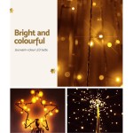 2.1m christmas tree led solar warm jingle jollys