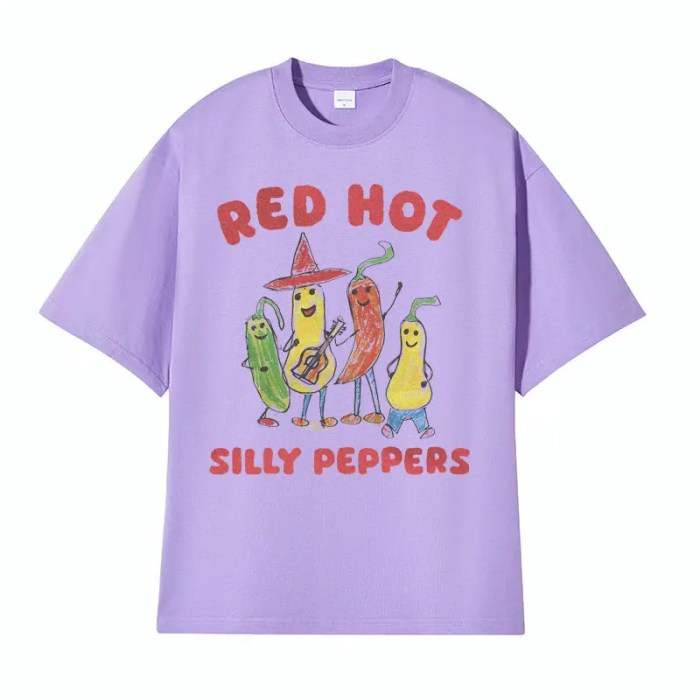 red hot silly peppers funny meme t shirts men women vintage high quality tops t shirts male summer casual cozy oversized t shirt Red Hot Silly Peppers Funny Meme T Shirts Men Women Vintage High Quality Tops T-shirts Male Summer Casual Cozy Oversized T-shirt 6