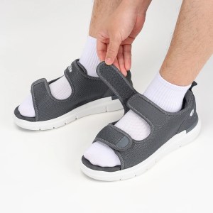 FitVille Men'S Sandals Summer Flat Shoes Widened Elderly Casual Shoe Breathable Lightweight For Plantar Fasciitis Pain Relief 5