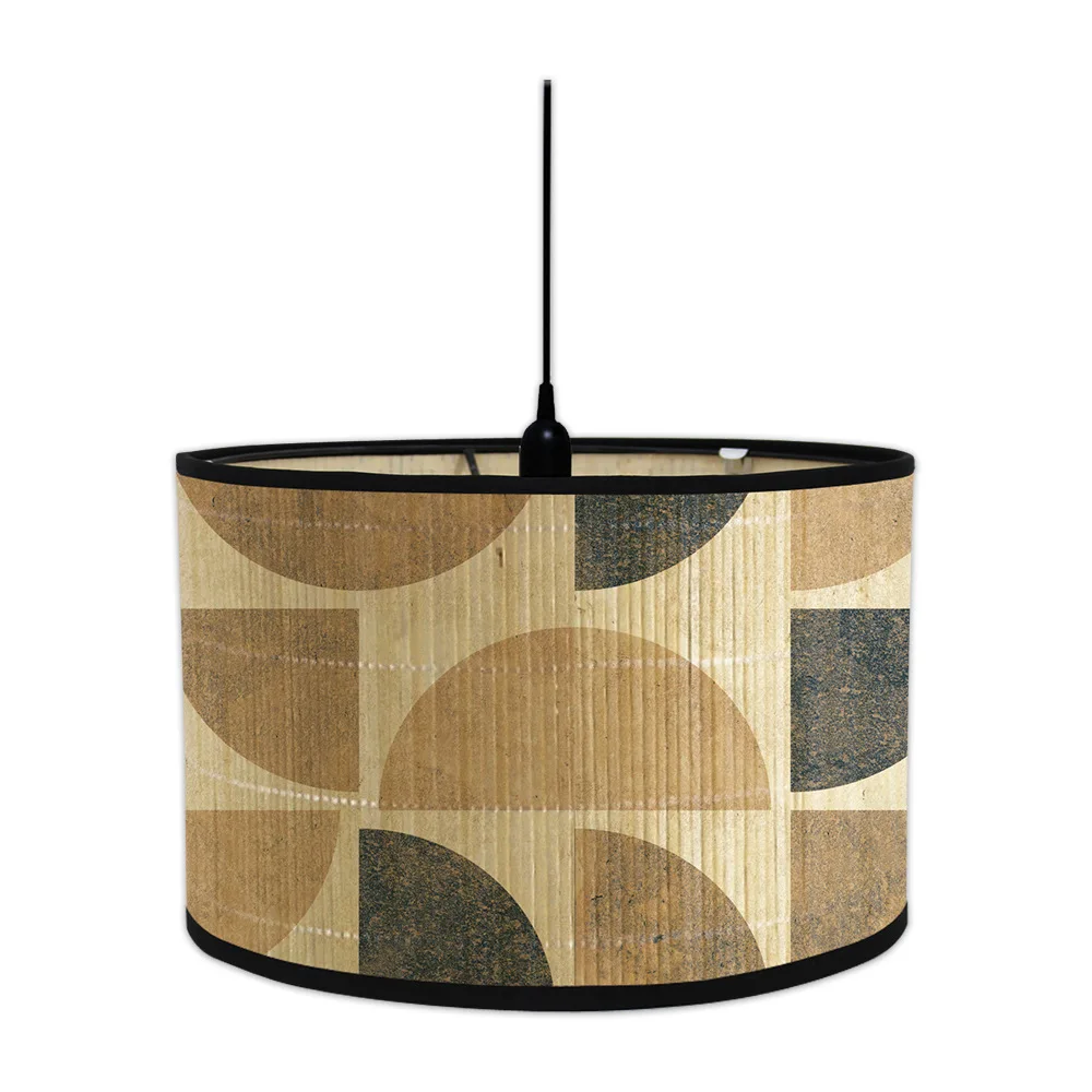 Abstract Geometrical Bamboo Lamp Shade Creative Foldable Hanging Lampshades abat jour European Style Plant Home Decoration 2024 3