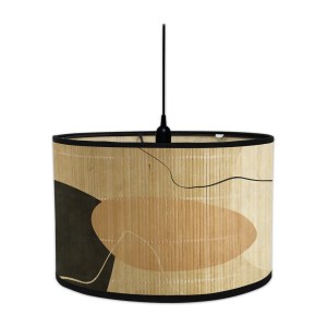Abstract Geometrical Bamboo Lamp Shade Creative Foldable Hanging Lampshades abat jour European Style Plant Home Decoration 2024