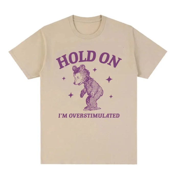 i'm overstimulated bear funny graphic t shirt men women vintage harajuku aesthetic t shirts casual 100% cotton oversized t shirt I\'m Overstimulated Bear Funny Graphic T Shirt Men Women Vintage Harajuku Aesthetic T-shirts Casual 100% Cotton Oversized T-shirt 1