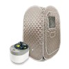 portable steam sauna set foldable one person spa tent with 4l larger steamer,remote control, weight loss&detox Portable Steam Sauna Set Foldable One Person SPA Tent with 4L Larger Steamer,Remote Control, Weight Loss&Detox