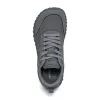 HOBIBEAR Minimalist Wide Toe Shoes Mens Womens Artificial Leather Running Sneakers Lace Up Lightweight Breathable Walking Shoes 4