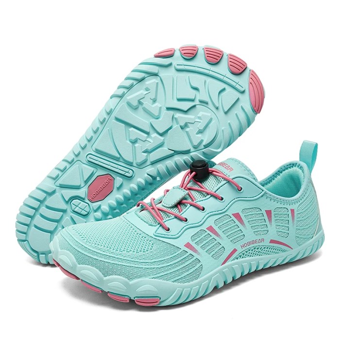 HOBIBEAR Wide Toe Barefoot Sneaker Unisex Non Slip Outdoor Athletic Shoes Elastic Band Beach Sneakers 2