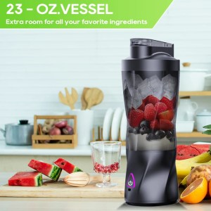 electric portable juicer fresh fruit mixer 700ml multifunctional usb rechargeable shakes smoothie blender outdoor mixing cup Electric Portable Juicer Fresh Fruit Mixer 700ML Multifunctional USB Rechargeable Shakes Smoothie Blender Outdoor Mixing Cup 4