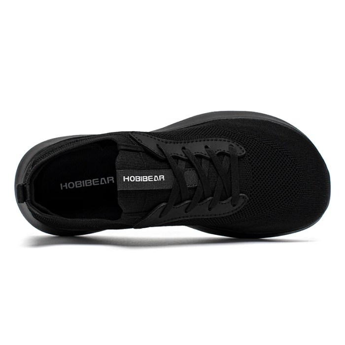 HOBIBEAR Wide Toe Running Shoes Men Women Mesh Lace Up Walking Sneakers Lightweight Breathable Shoes 4