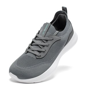 HOBIBEAR Wide Toe Running Shoes Men Women Mesh Lace Up Walking Sneakers Lightweight Breathable Shoes 1
