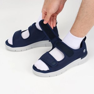 FitVille Men'S Sandals Summer Flat Shoes Widened Elderly Casual Shoe Breathable Lightweight For Plantar Fasciitis Pain Relief 4