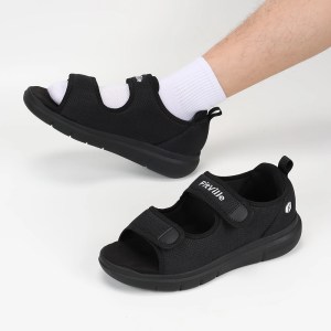 FitVille Men'S Sandals Summer Flat Shoes Widened Elderly Casual Shoe Breathable Lightweight For Plantar Fasciitis Pain Relief 2