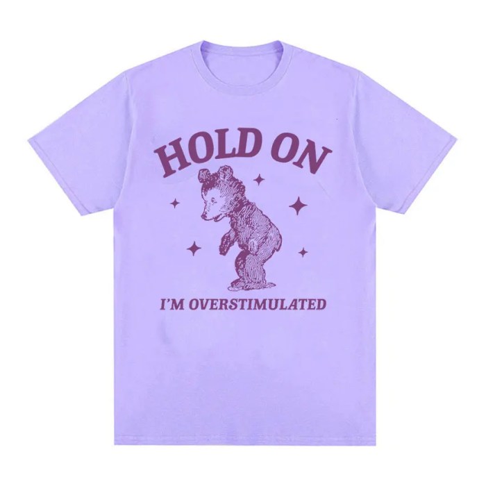i'm overstimulated bear funny graphic t shirt men women vintage harajuku aesthetic t shirts casual 100% cotton oversized t shirt I\'m Overstimulated Bear Funny Graphic T Shirt Men Women Vintage Harajuku Aesthetic T-shirts Casual 100% Cotton Oversized T-shirt