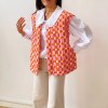 Women’s Warm Puffer Vest Fashion Print Sleeveless Open Front Cardigan Padded Coat Fall Outwear 3