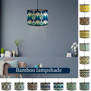 Japanese Style Lamp Shade Bamboo Light Cover Bar Cafe Homestay Decor Chandelier Wall Lamp Lampshade Bamboo Art Light Shade 4