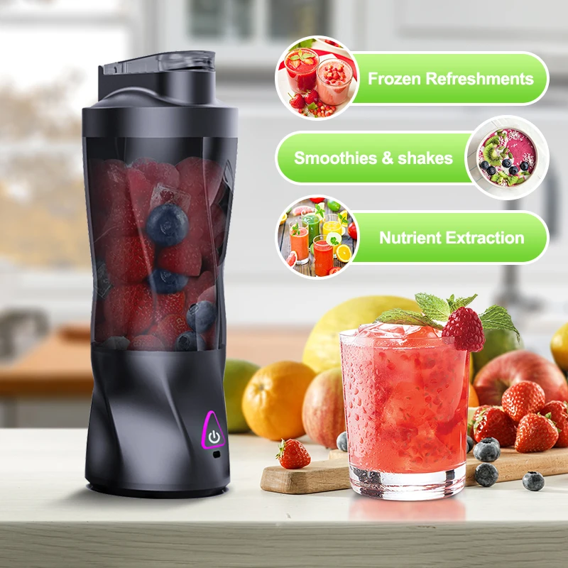 electric portable juicer fresh fruit mixer 700ml multifunctional usb rechargeable shakes smoothie blender outdoor mixing cup Electric Portable Juicer Fresh Fruit Mixer 700ML Multifunctional USB Rechargeable Shakes Smoothie Blender Outdoor Mixing Cup 2