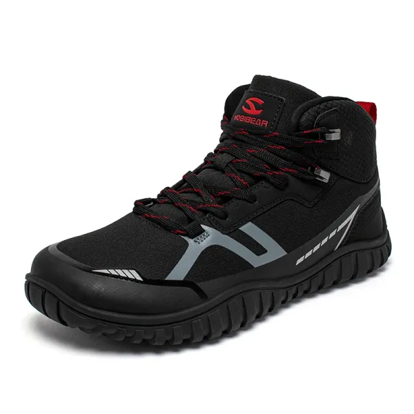 HOBIBEAR Mid Top Barefoot Shoes Unisex Wide Toe Hiking Boots Limited Edition 6