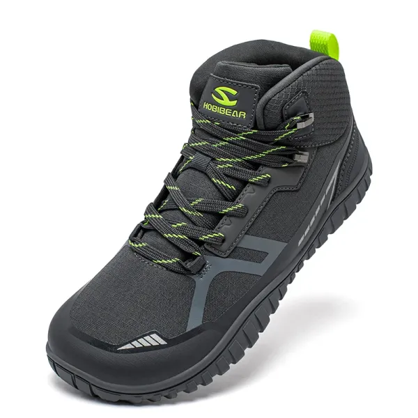 HOBIBEAR Mid Top Barefoot Shoes Unisex Wide Toe Hiking Boots Limited Edition