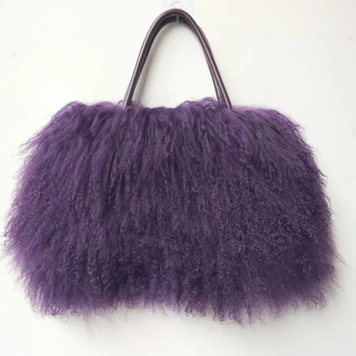 fur handbag – women's winter long hair fur shoulder tote, genuine natural fur bag Fur Handbag – Women's Winter Long Hair Fur Shoulder Tote, Genuine Natural Fur Bag 4