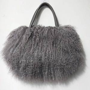 Fur Handbag – Women's Winter Long Hair Fur Shoulder Tote, Genuine Natural Fur Bag 6