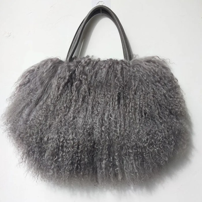 fur handbag – women's winter long hair fur shoulder tote, genuine natural fur bag Fur Handbag – Women's Winter Long Hair Fur Shoulder Tote, Genuine Natural Fur Bag 6