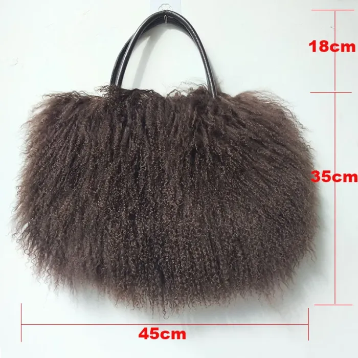 fur handbag – women's winter long hair fur shoulder tote, genuine natural fur bag Fur Handbag – Women's Winter Long Hair Fur Shoulder Tote, Genuine Natural Fur Bag 2