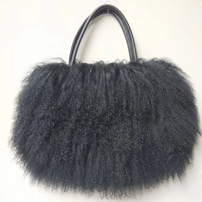 fur handbag – women's winter long hair fur shoulder tote, genuine natural fur bag Fur Handbag – Women's Winter Long Hair Fur Shoulder Tote, Genuine Natural Fur Bag 3