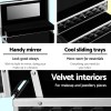 embellir portable cosmetic beauty makeup carry case with mirror diamond black embellir portable cosmetic beauty makeup carry case with mirror diamond black
