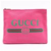 gucci pouch hot pink medium logo portfolio clutch gucci pouch hot pink medium logo portfolio clutch