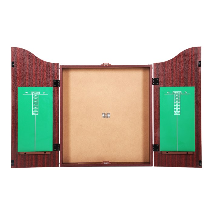 18 dartboard dart board with steel darts wooden cabinet party game" 18 dartboard dart board with steel darts wooden cabinet party game"