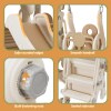 keezi kids slide swing set basketball hoop outdoor playground toys 160cm beige keezi kids slide swing set basketball hoop outdoor playground toys 160cm beige