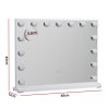 embellir makeup mirror 58x45cm hollywood vanity with led light tabletop white