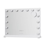 embellir makeup mirror 58x45cm hollywood vanity with led light tabletop white embellir makeup mirror 58x45cm hollywood vanity with led light tabletop white