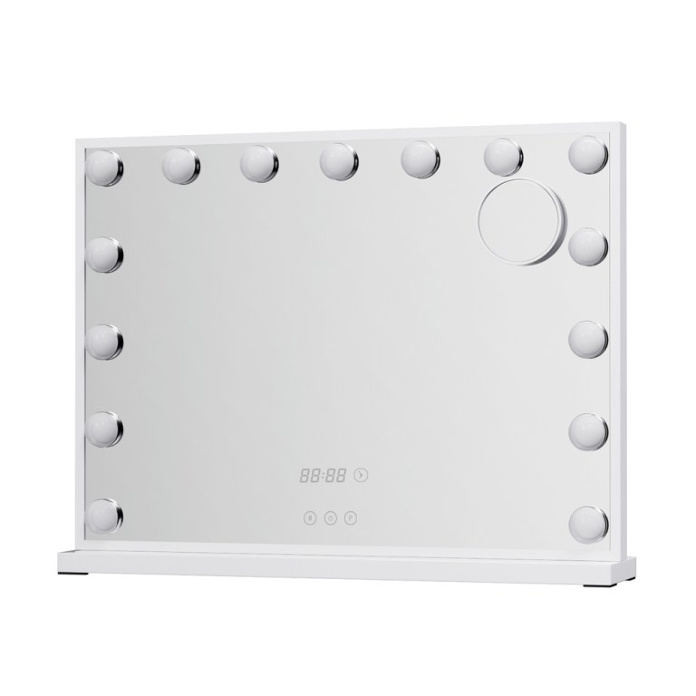 embellir makeup mirror 58x45cm hollywood vanity with led light tabletop white embellir makeup mirror 58x45cm hollywood vanity with led light tabletop white