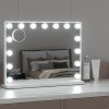 embellir makeup mirror 58x45cm hollywood vanity with led light tabletop white