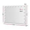 embellir makeup mirror 80x58cm hollywood vanity with led light tabletop wall