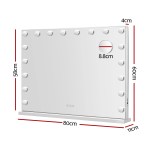 embellir makeup mirror 80x58cm hollywood vanity with led light tabletop wall embellir makeup mirror 80x58cm hollywood vanity with led light tabletop wall